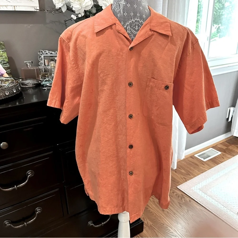 Gordon Clothing Co. Cotton Blend Button-Front Shirt Men’s M